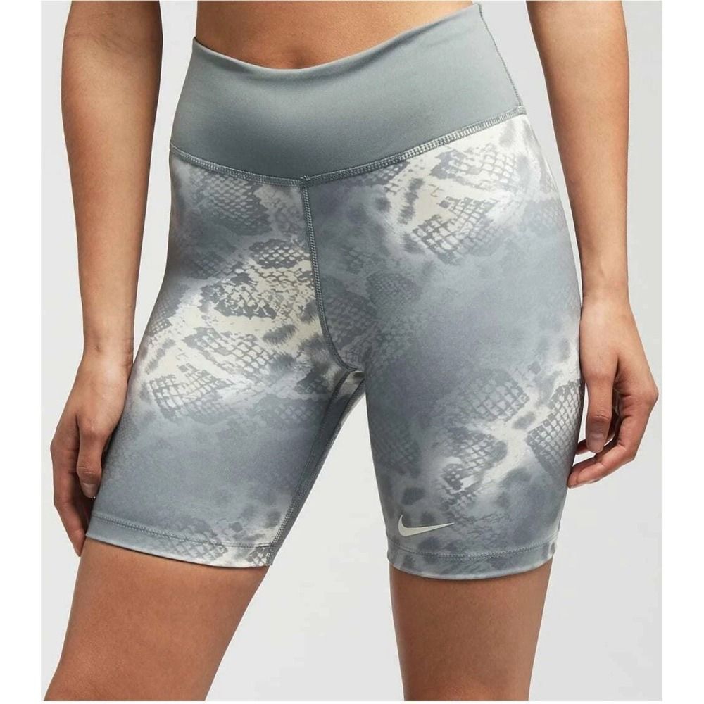 Nike Dri-Fit. Tight Fit Women's Training Shorts. Gray & White. Sz XS